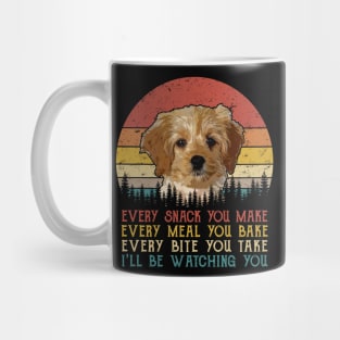 Retro Cockapoo Every Snack You Make Every Meal You Bake Mug